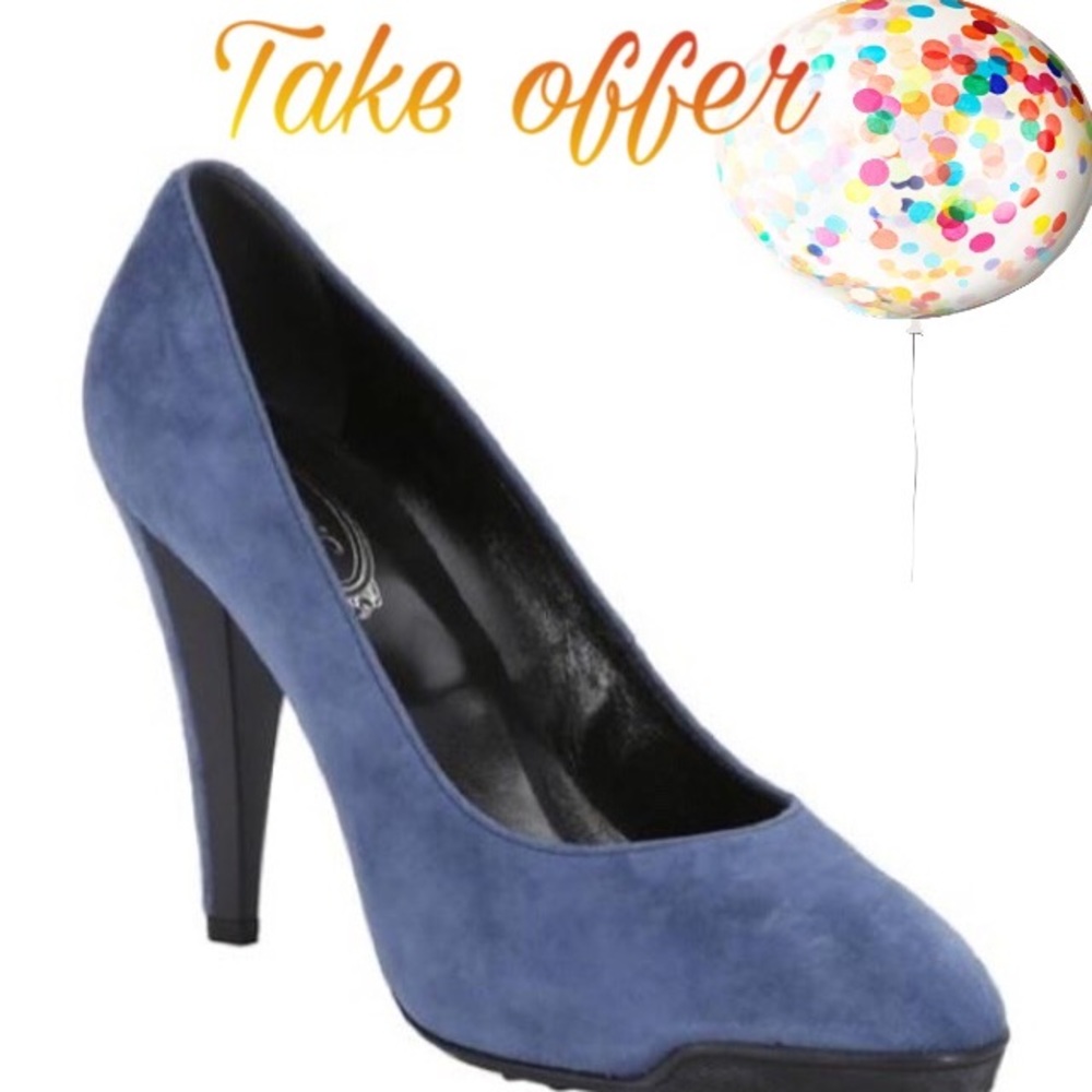 NEW TOD'S  Suede Tapered Pumps EUR41 fit 10-10.5M